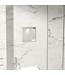 Inbouw badkamer nis Demis met verlichting 30x30x7cm RVS - 33.2168