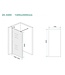 Wiesbaden Wiesbaden Inloopdouche Douchewand Slim Rookglas 140cm - 8mm veiligheidsglas met antikalk - 20.3489