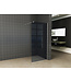 Wiesbaden Inloopdouche Douchewand Slim Rookglas 120cm - 8mm veiligheidsglas met antikalk - 20.3483