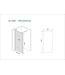 Wiesbaden Inloopdouche Douchewand Slim Rookglas 90cm - 8mm veiligheidsglas met antikalk - 20.3480