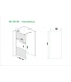 Wiesbaden Inloopdouche Douchewand Slim Rookglas met melkglas 110cm - 8mm veiligheidsglas met antikalk - 20.3513