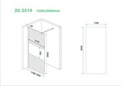 Wiesbaden Inloopdouche Douchewand Slim Rookglas met melkglas 120cm - 8mm veiligheidsglas met antikalk - 20.3514 Wiesbaden Inloopdouche Douchewand Slim Rookglas met melkglas 120cm - 8mm veiligheidsglas met antikalk - 20.3514
