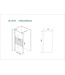 Wiesbaden Wiesbaden Inloopdouche Douchewand Slim Helder glas met melkglas 120cm - 8mm veiligheidsglas met antikalk - 20.3478