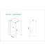 Wiesbaden Inloopdouche Douchewand Slim Helder glas 60cm - 8mm veiligheidsglas met antikalk - 20.3451