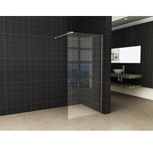 Wiesbaden Inloopdouche Douchewand Slim Helder glas 90cm - 8mm veiligheidsglas met antikalk - 20.3454
