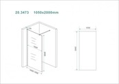 Wiesbaden Inloopdouche Douchewand Slim Helder glas 105cm - 8mm veiligheidsglas met antikalk - 20.3473 Wiesbaden Inloopdouche Douchewand Slim Helder glas 105cm - 8mm veiligheidsglas met antikalk - 20.3473