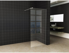 Wiesbaden Inloopdouche Douchewand Slim Helder glas 110cm - 8mm veiligheidsglas met antikalk - 20.3456