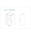 Wiesbaden Inloopdouche Douchewand Slim Helder glas 120cm - 8mm veiligheidsglas met antikalk - 20.3457