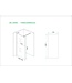 Wiesbaden Inloopdouche Douchewand Slim Helder glas 140cm - 8mm veiligheidsglas met antikalk - 20.3459