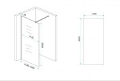 Inloopdouche Douchewand Slim spiegelrook naar helder glas 90cm - 8mm veiligheidsglas met antikalk - 20.3590 Inloopdouche Douchewand Slim spiegelrook naar helder glas 90cm - 8mm veiligheidsglas met antikalk - 20.3590