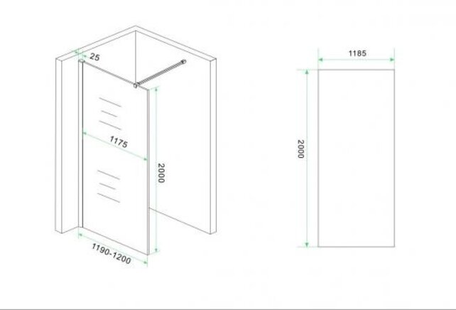 Inloopdouche Douchewand Slim spiegelrook naar helder glas 90cm - 8mm veiligheidsglas met antikalk - 20.3590 Inloopdouche Douchewand Slim spiegelrook naar helder glas 90cm - 8mm veiligheidsglas met antikalk - 20.3590