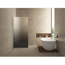 Inloopdouche Douchewand Slim spiegelrook naar helder glas 120cm - 8mm veiligheidsglas met antikalk - 20.3592