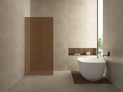 Inloopdouche Douchewand Slim warm koper glas 120cm - 8mm veiligheidsglas met antikalk -  20.3518