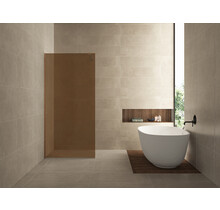 Inloopdouche Douchewand Slim warm koper glas 100cm - 8mm veiligheidsglas met antikalk -  20.3517