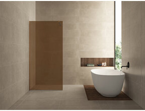 Inloopdouche Douchewand Slim warm koper glas 100cm - 8mm veiligheidsglas met antikalk -  20.3517