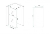 Inloopdouche Douchewand Slim warm koper glas 100cm - 8mm veiligheidsglas met antikalk -  20.3517 Inloopdouche Douchewand Slim warm koper glas 100cm - 8mm veiligheidsglas met antikalk -  20.3517