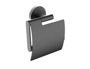 Wc rolhouder met klep Wiesbaden Alonzo Gunmetal - 28.8034