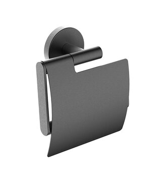 Wiesbaden Wc rolhouder met klep Wiesbaden Alonzo Gunmetal - 28.8034