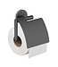 Wiesbaden Wc rolhouder met klep Wiesbaden Alonzo Gunmetal - 28.8034
