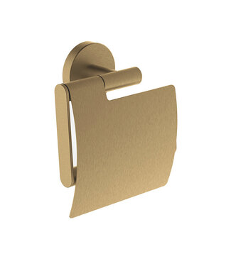 Wiesbaden Wc rolhouder met klep Wiesbaden Alonzo Geborsteld messing - 28.8033