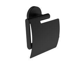 Wc rolhouder met klep Wiesbaden Alonzo Mat Zwart - 28.8031