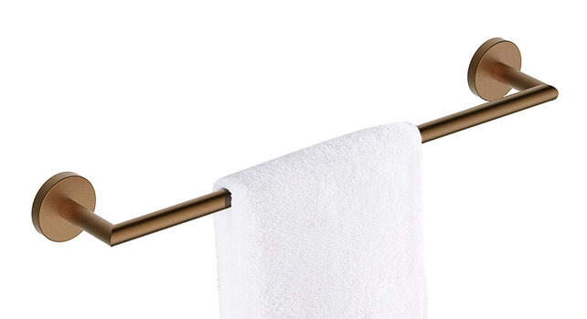 Handdoekenrek Wiesbaden Alonzo Geborsteld brons koper - 28.8075