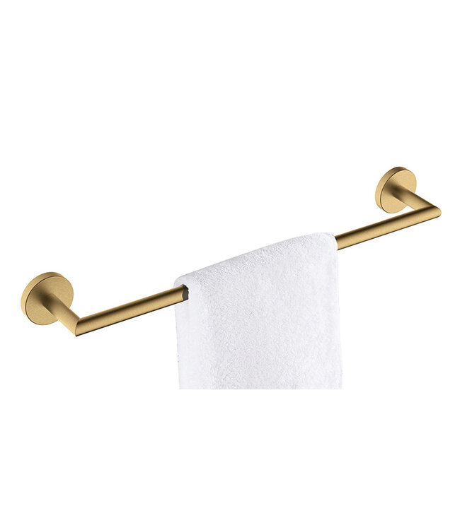 Handdoekenrek Wiesbaden Alonzo Geborsteld messing - 28.8073