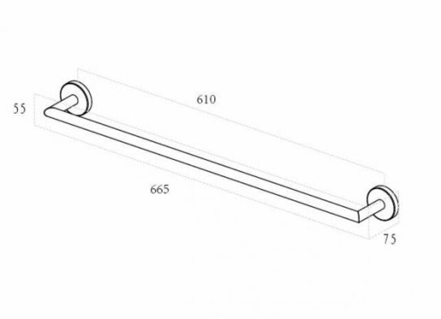 Handdoekenrek Wiesbaden Alonzo Geborsteld RVS - 28.8072