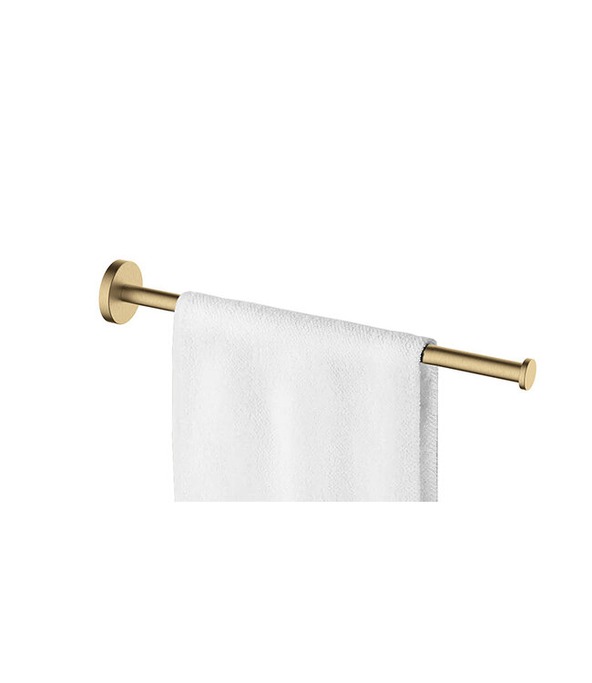 Handdoekenrek 1-armig Wiesbaden Alonzo Geborsteld Messing - 28.8083