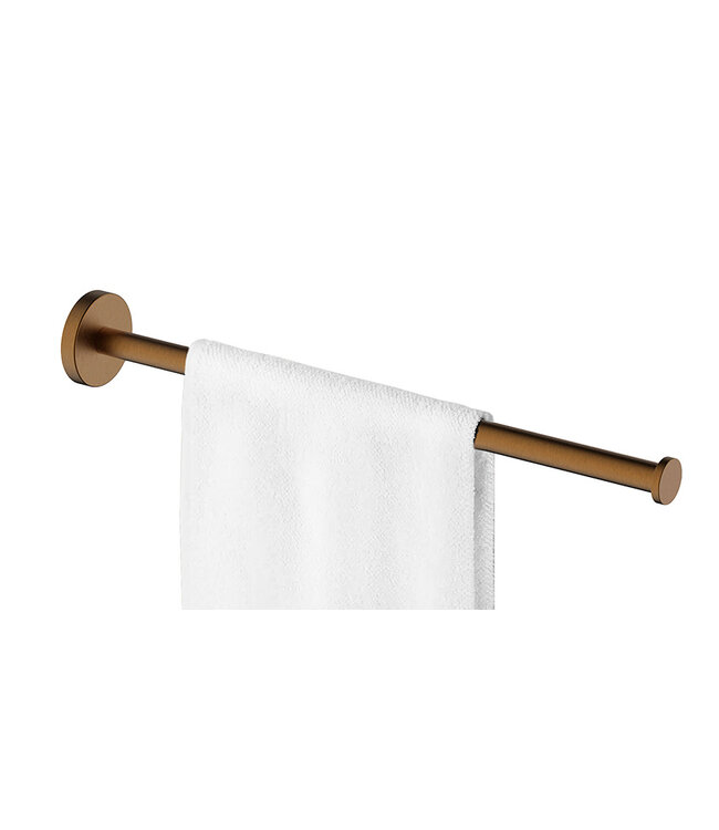 Handdoekenrek 1-armig Wiesbaden Alonzo Geborsteld Brons Koper - 28.8085