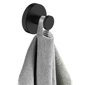 Handdoekhaak Wiesbaden Alonzo Mat Zwart met rozet - 28.8011 Handdoekhaak Wiesbaden Alonzo Mat Zwart met rozet - 28.8011