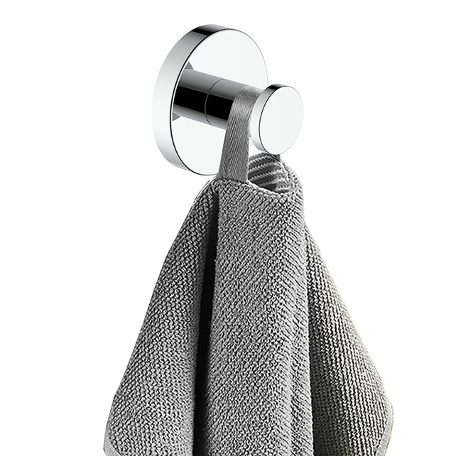 Handdoekhaak Wiesbaden Alonzo Chroom met rozet - 28.8010