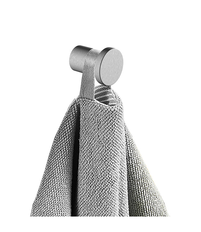 Handdoekhaak Wiesbaden Alonzo Geborsteld RVS zonder rozet - 28.8002