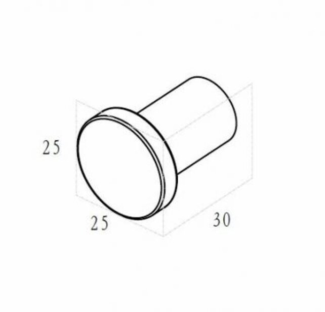 Handdoekhaak Wiesbaden Alonzo Geborsteld Messing zonder rozet - 28.8003