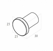 Handdoekhaak Wiesbaden Alonzo Geborsteld Brons Koper zonder rozet - 28.8005