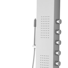 Douchepaneel Xellanz Ohio RVS 158x20cm Thermostaatkraan Regendouche Massagejets - 29.3752