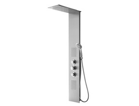 Douchepaneel Xellanz Ontario RVS 150x22cm Thermostaatkraan Regendouche Massagejets - 29.3753