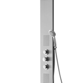 Douchepaneel Xellanz Ontario RVS 150x22cm Thermostaatkraan Regendouche Massagejets - 29.3753