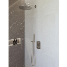 Regendoucheset inbouw 30cm Caral Geborsteld Staal compleet - 29.3047