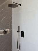 Regendoucheset inbouw 30cm Caral Mat Zwart compleet - 29.3046