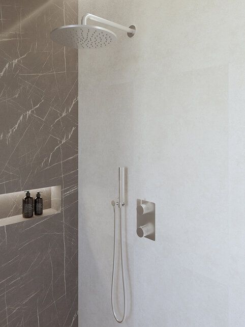 Regendoucheset inbouw 30cm Caral Chroom compleet - 29.3045