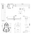 Regendoucheset inbouw 25cm Caral Chroom compleet - 29.3039