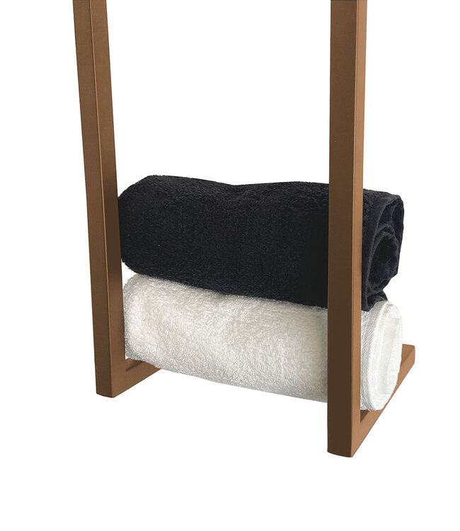 Handdoekenrek Wiesbaden Loft 95x25x20 geborsteld brons koper - 28.7006