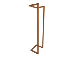 Handdoekenrek Wiesbaden Loft 95x25x20 geborsteld brons koper - 28.7006
