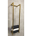 Handdoekenrek Wiesbaden Loft 95x25x20 geborsteld messing - 28.7005