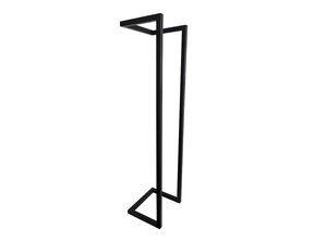 Handdoekenrek Wiesbaden Loft 95x25x20 Mat Zwart - 28.7003