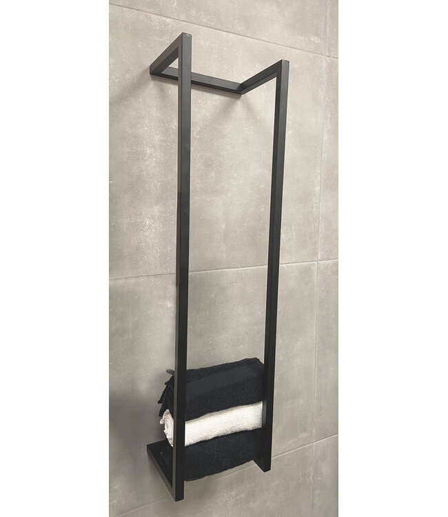 Wiesbaden Handdoekenrek Wiesbaden Loft 95x25x20 Mat Zwart - 28.7003