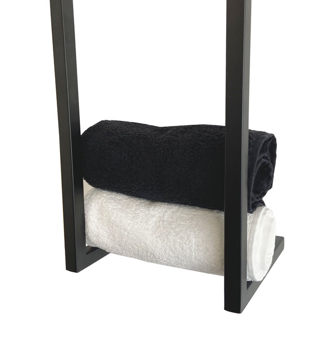 Wiesbaden Handdoekenrek Wiesbaden Loft 95x25x20 Mat Zwart - 28.7003