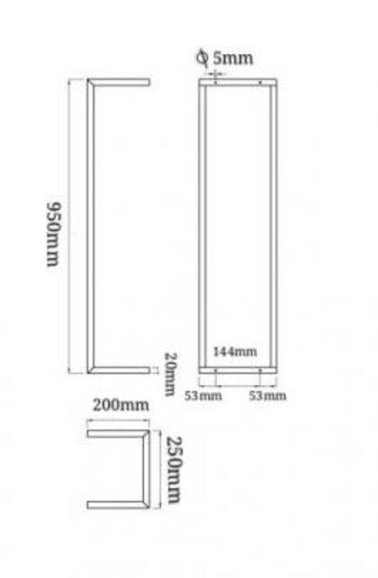 Handdoekenrek Wiesbaden Loft 95x25x20 RVS - 28.7002 Handdoekenrek Wiesbaden Loft 95x25x20 RVS - 28.7002