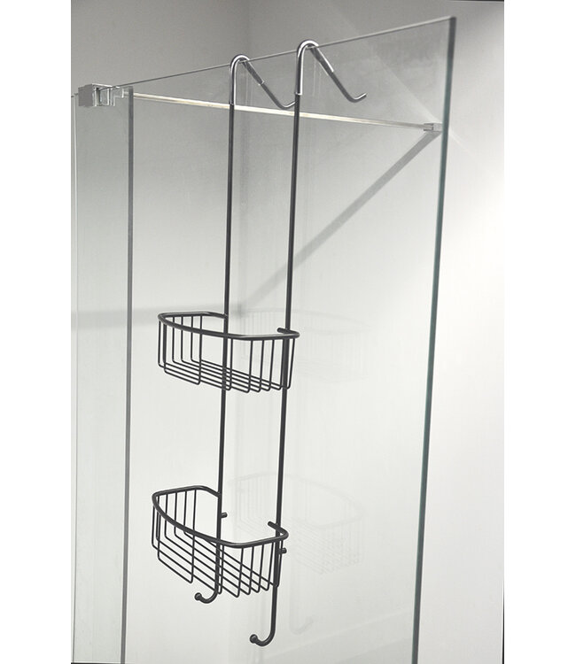 Doucherekje Wiesbaden Domo hangend Mat Zwart - 28.4098